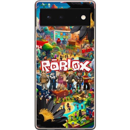 Kompatibelt Mobilskal till Google Google Pixel 6 Roblox äventyrsvärld full av figurer, färgstarka spelmiljöer och actionfyllda byggvärldar - popu