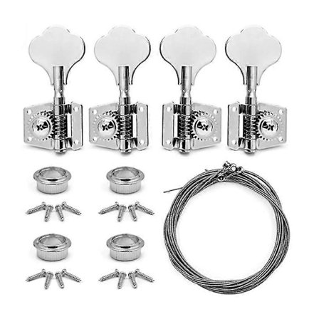 4 stk. Bassgitar Stemmeskruer Elektrisk Bass Stemmeskrue Gitar Åpent Gear Stemmeskruer Mekanikk Gui