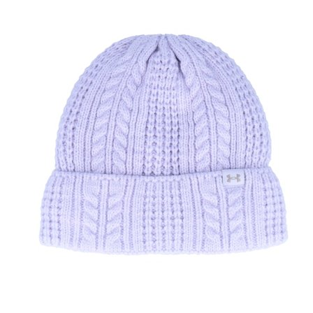 Under Armour - Lila cuff Beanie - Women Halftime Cable Knit Beanie Salt Purple Cuff @ Hatstore