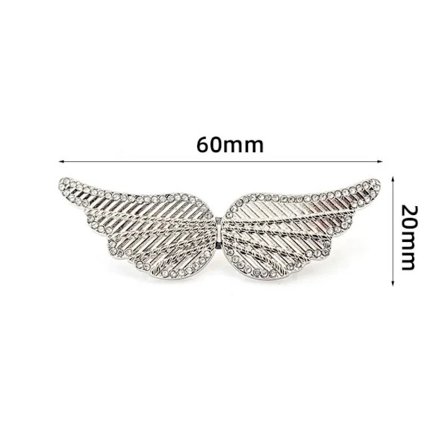 2 STK Bukser Talje Strammer Knap Nåle SØLV ENGLE VINGER ENGEL sølv Engel Vinger-Engel Vinger