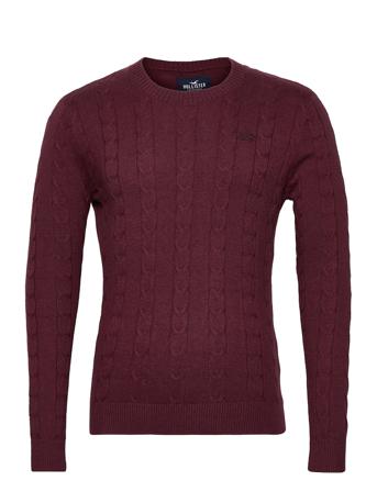 Hco. Guys Sweaters Red Hollister