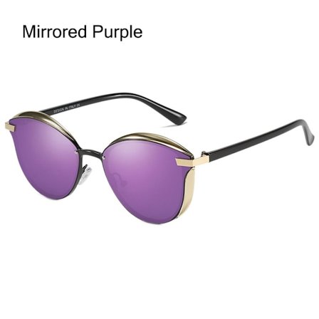 Overdimensjonerte solbriller Cateye solbriller SPEIL LILLA