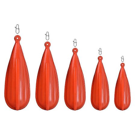 5 stk Fiskeagn Gummi Øvelseskastevekter Baitcasting Øvelsesplugger Fiskestang Flyter Fisketilbehør