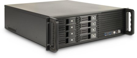 INTER-TECH Ipc 3U-3508 3U 19" 8-Bay Rack Enclosure