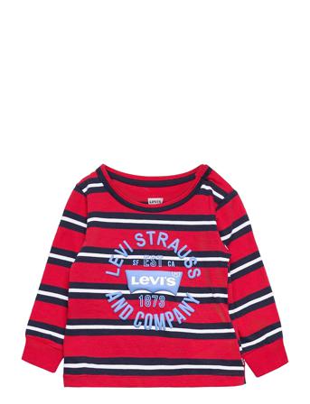 Lvb Ls Striped Tee Pink Levi's