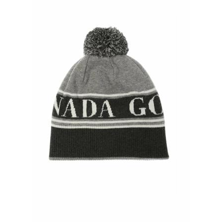 Canada Goose, Logo-embroidered hat Grijs, Dames, Maat:ONE Size,wol