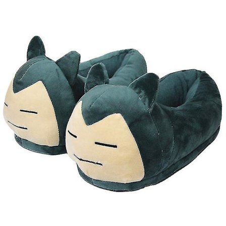 Snorlax Vinter Sutsko Sjove Unisex Voksne Indendørs Fyldte Plys Sko Eu35-42