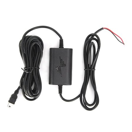 Dash Cam Hardwire Kit 12v 24V til 5V 2.5A Rett Mini USB Step Down-linje for parkeringsovervåking
