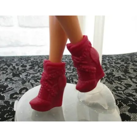 skorna för 30cm docka för docka Play Doll Skor Docka Skor Stövlar Långklackade skor