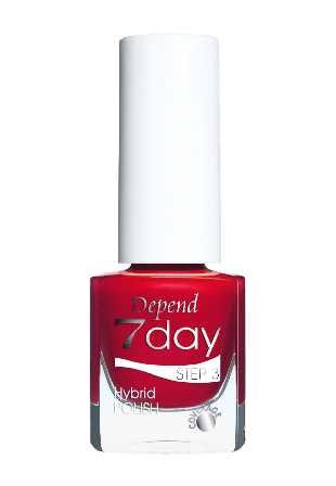 Depend 7day Nailpolish Nagellack Dam Röd 5 ML