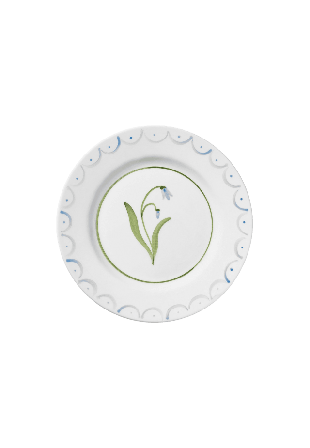 Pick A Poppy Cottage Flower Assiett - 22 Cm Glas & porslin