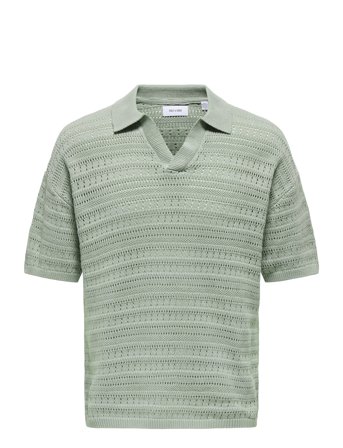 ONLY & SONS | Onsgrayson Ds 5 Chochet Polo Knit Noos | S