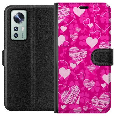 Kompatibelt Lommeboketui til Xiaomi Xiaomi 12 PopHjerteMønster