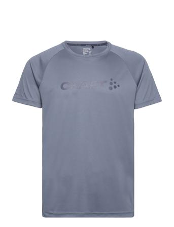 Core Essence Logo Tee M T-shirts Short-sleeved Blå Craft*Betinget Tilbud