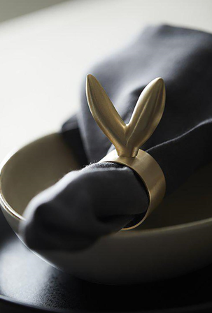 Svanefors Skutt Serviettringer Hare Messing 2pk