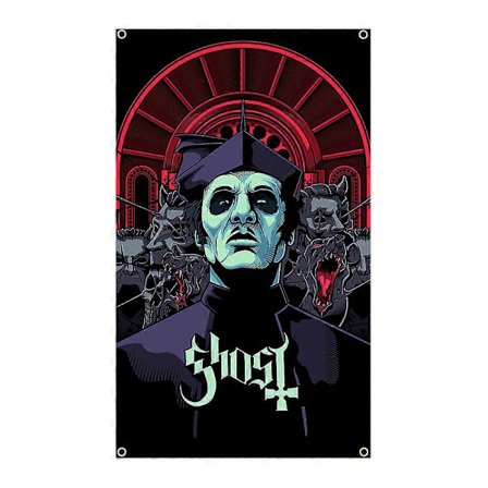 90x150cm Ghosts Svensk Metal Band Flagg Banner Dekor Tapestry FLAGCORE