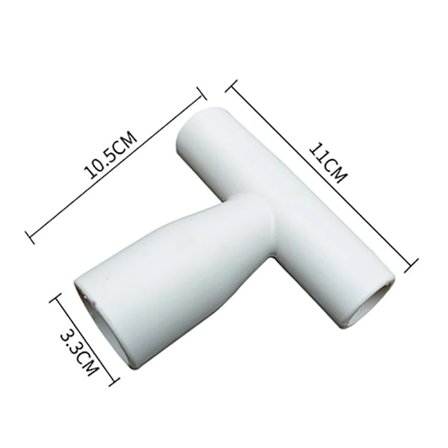 Muovinen lumilapion varsi, T/D-tyypin varaosa, sisähalkaisija 33 mm / 34 mm, sopii kaivu- ja raapimistyökaluihin.