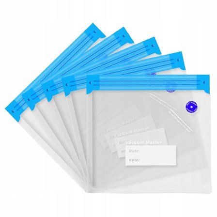 5-pack Återanvändbara Vakuumförvaringspåsar M