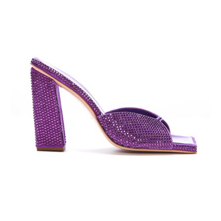 Gia Borghini, Sandals With Heel Fioletowy, Kobieta, Rozmiar: 36 EU