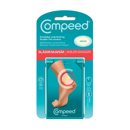 Compeed Gnagsårplaster Medium, 5 stk.