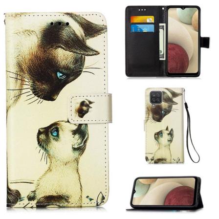 Plånboksfodral Samsung Galaxy A12 - Katter