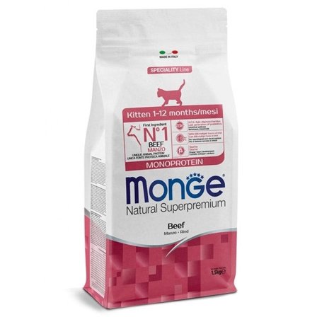 Monge Natural Superpremium Monoprotein Manzo Cibo Secco Per