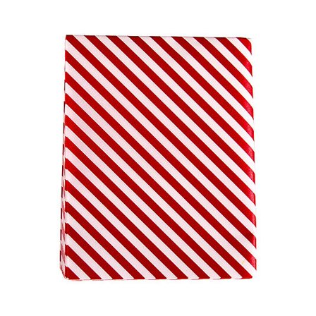 CACAS Innpakking For Konfekt og Karamell Rød Hvitstripet