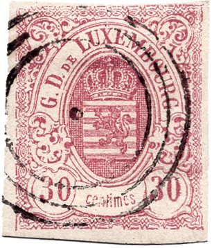 Luxembourg 1859 - MICHEL 9 - Stemplet