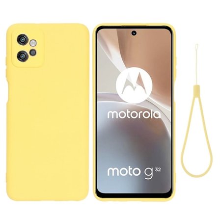 Matte Liquid silikone cover til Motorola Moto G32 - Gul