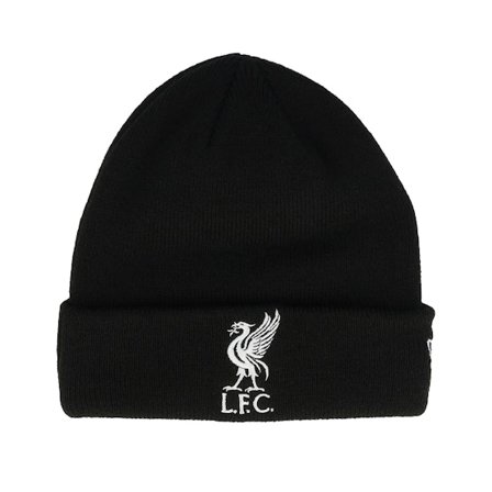 New Era - Football Zwart cuff Beanie - Kids Liverpool Core Beanie Ktd Black/White Cuff @ Hatstore