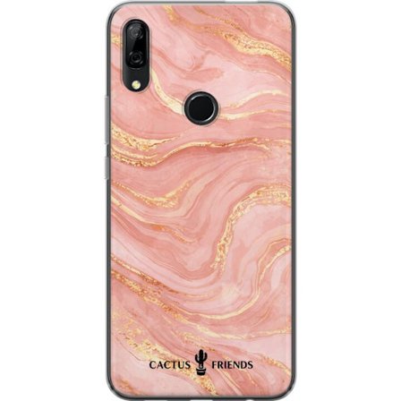 Kompatibelt Mobilskal till Huawei Huawei P Smart Z Cactus and Friends – RoseGoldFlow