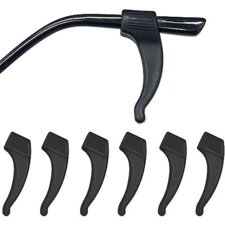 3 par Anti-Slip Glasögon Öronkrok Silikon Glasögonhållare Tempelspetshållare Anti-Slip Glasögon Skydd Silikon Öronkrok