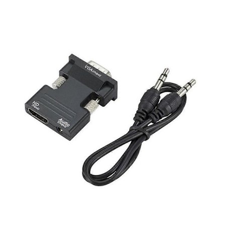 HDMI til VGA Konverter Adapter Kabel HDMI INPUT til VGA OUTPUT for TV PC Skærm