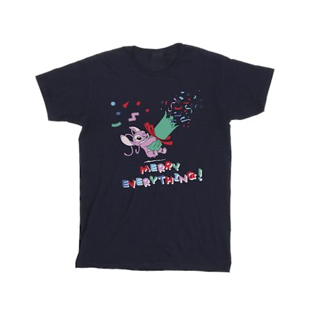 Disney Boys Lilo And Stitch Angel Merry Everything T-Shirt 7-8