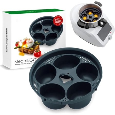 Æggedamper med fem rum køkkentilbehør