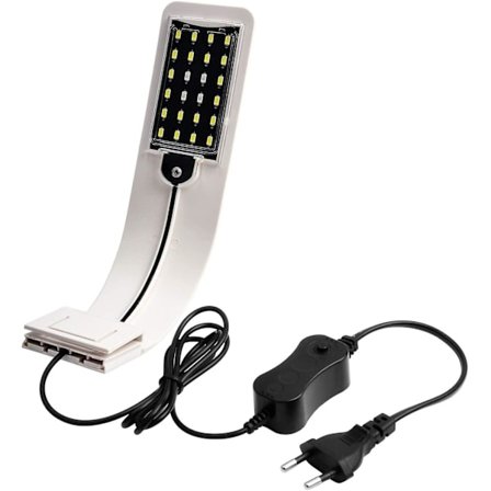 Led akvarielys klipslampe, ultratynn akvarielampe med L