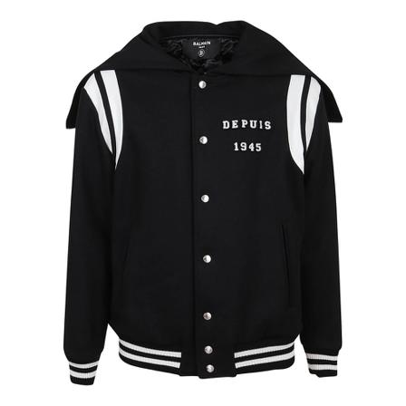 Balmain, Bomber Jacket Zwart, Heren, Maat:L