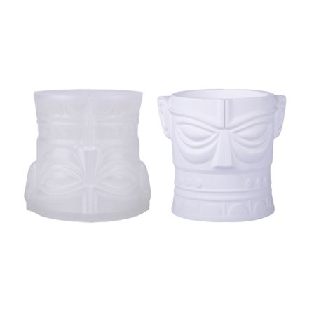 Multifunksjonell silikonform for Sanxingdui Maske Håndverk Resin Skapelse