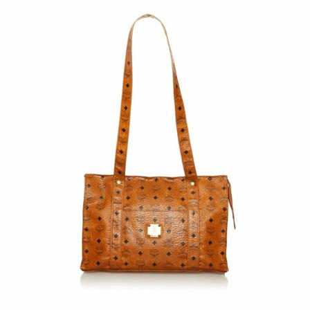 MCM Pre-owned, Pre-owned Shoulder Bags Bruin, Dames, Maat:ONE Size