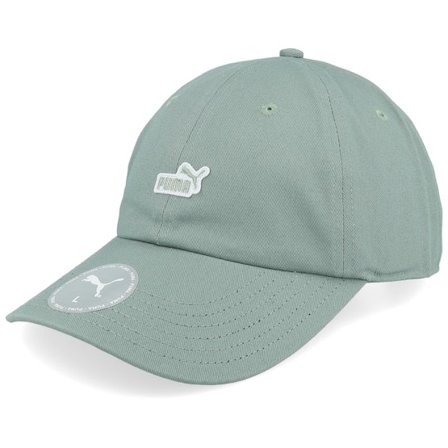 Puma - Groen unconstructed Cap - Essential No. 1 Logo Patch Bb Cap Green Dad Cap @ Hatstore
