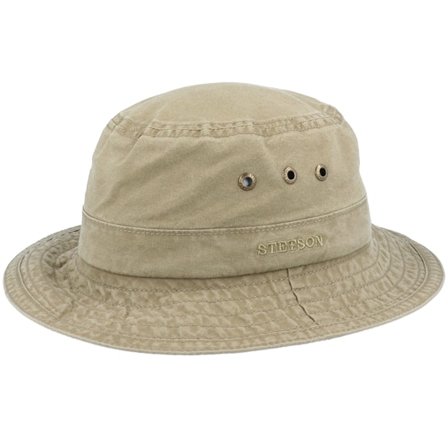 Stetson - Green - bucket - Hat - Delave Organic Cotton Olive Bucket - Hatstore