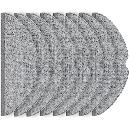 8-pack Dubbelvibration med Conner Mop Pad för Roborock S8/S8+/S8 Plus Grey