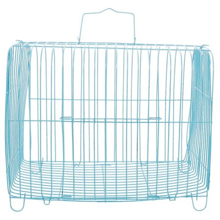 Reisefuglbur Parakitt Reisebur i Metall Bærbart Fuglbur Fuglebærer i Metall