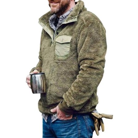 Herre overdele Teddy Bear Fleece Pullover Sweatshirt Jumper