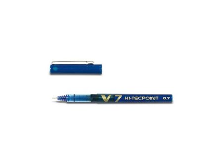 Pilot Bläckkulpenna, Hi-Tecpoint V7, 0,7 mm, blå - Lyreco - Kontorsmaterial - Pennor - Bläckkulpennor