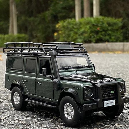 1:32 Rover Defender Legeringsbilmodell Støpegods Metall Leketøy Off-Road