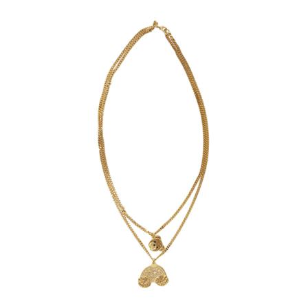 Palm Angels Bijoux Golden , Geel , Heren , Maat: ONE Size Kettingen