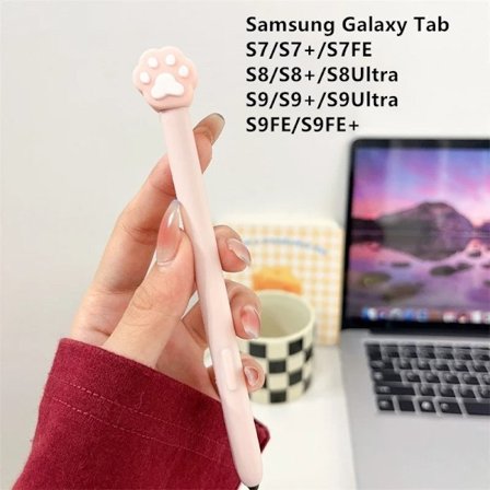 Silikon Pennfodral Tablet Touch Stylus Penna Skydd Tecknad Söt för Samsung Galaxy Tab S6 Lite S7 FE S8 Ultra S9 Plus