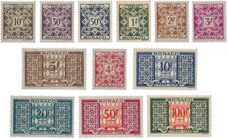 Monaco 1946/1957 - YT T29/39 - Postfrisk