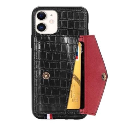 Stilsäkert Smart Skal med Korthållare - iPhone 11 Svart